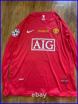 Cristiao Ronaldo Signed Manchester United Home Cl Shirt With Coa Included
