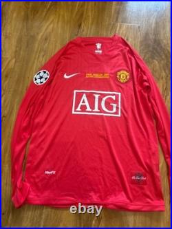Cristiao Ronaldo Signed Manchester United Home Cl Shirt With Coa Included