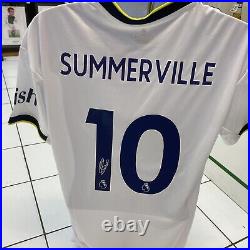 Crysencio Summerville Signed Leeds United Home 22/23 Shirt / Jersey COA Proof