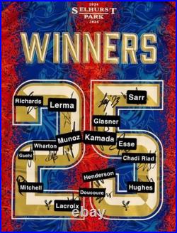 Crystal Palace FA Cup Winners 2025 Squad Multi Signed Shirt With Photo Proof+COA