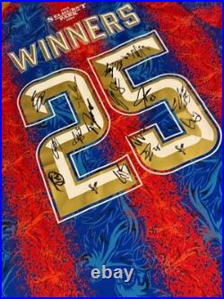 Crystal Palace FA Cup Winners 2025 Squad Multi Signed Shirt With Photo Proof+COA