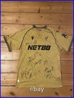 Crystal Palace F. C Squad Signed 2025/26 Away Shirt with COA