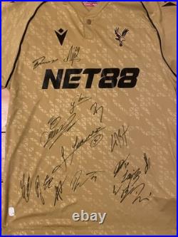Crystal Palace F. C Squad Signed 2025/26 Away Shirt with COA