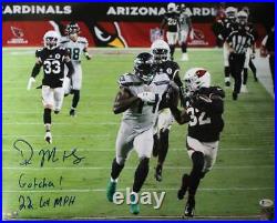 DK Metcalf Autographed/Signed Seattle Seahawks 16x20 Photo Gotcha BAS 29978