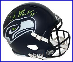 DK Metcalf Autographed/Signed Seattle Seahawks F/S Speed Helmet BAS 29582