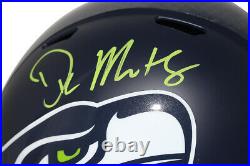 DK Metcalf Autographed/Signed Seattle Seahawks F/S Speed Helmet BAS 29582