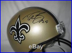 DREW BREES signed/autographed NEW ORLEANS SAINTS Full Size Riddell Helmet BAS