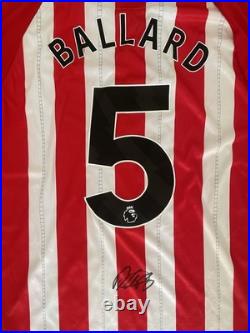 Dan Ballard Sunderland Signed Shirt 25/26 Premier League Proof + COA RARE Dan Ballard Sunderland Signed Shirt 25/26 Premier League Proof + COA RARE