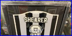 Danbury Mint Signed Alan Shearer Newcastle Utd Football Shirt with Authenticity