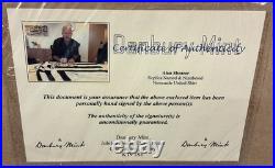 Danbury Mint Signed Alan Shearer Newcastle Utd Football Shirt with Authenticity