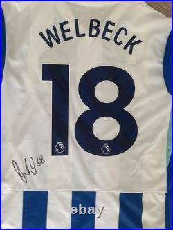 Danny Welbeck Signed Brighton 2025/26 Home Shirt with COA