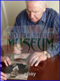 Dave Mackay Scotland Football Legend Hand Signed 12x8'' Photograph AFTAL COA