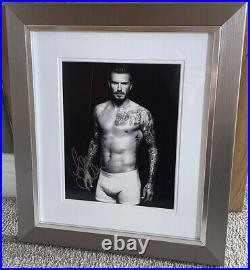David Beckham SIGNED Framed Photo with COA
