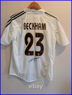 David Beckham Signed Real Madrid Shirt