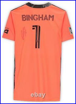 David Bingham LA Galaxy Signed Match-Used #1 Coral Jersey 2020 MLS Season