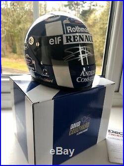 David Coulthard 1/2 Scale 1995 Williams DRM Signed Helmet with Tobacco Markings