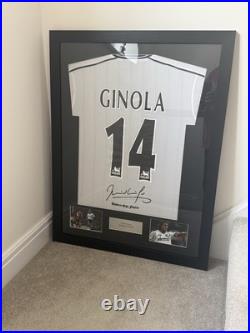 David Ginola Tottenham Hotspur Spurs Framed Football Shirt & signature No COA