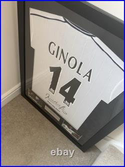 David Ginola Tottenham Hotspur Spurs Framed Football Shirt & signature No COA