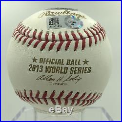 David Ortiz This Is Our F'N City Signed 2013 World Series Baseball MLB AUTHENTIC