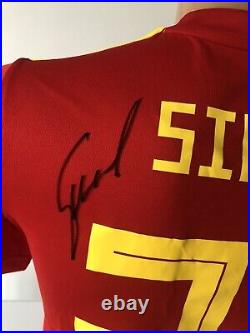 David Silva Signed 2018 Spain Shirt