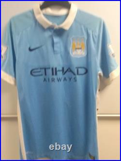 David Silva Signed Manchester City Shirt