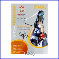 David Silva Signed Programme Euro 2008 Final Spain v Germany Autograph COA