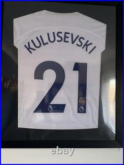 Dean Kulusevski Signed Shirt + Certificate Of Authenticity