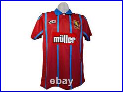 Dean Saunders Signed Aston Villa 93/95 Football Shirt COA