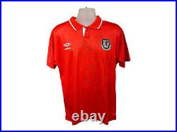 Dean Saunders Signed Wales 1993 Football Shirt COA Proof