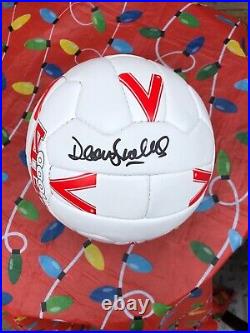 Dean Saunders signed Mitre Delta Football (certificate of authenticity)