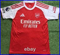 Declan Rice Hand Signed 25/26 Arsenal Home Shirt with COA