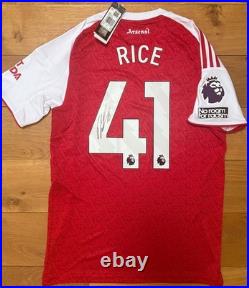 Declan Rice Hand Signed BNWT Arsenal 25/26 Shirt With Photo Proof + COA