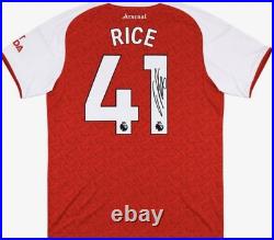 Declan Rice Signed Arsenal 2026 Shirt With Coa (bk Authentication)