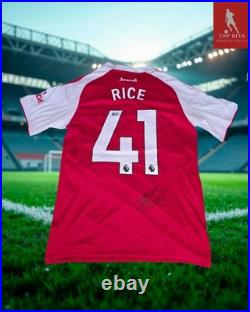 Declan Rice Signed Arsenal Shirt With ACG Authentication