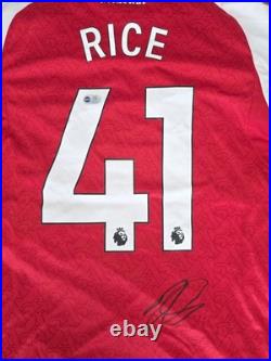 Declan Rice Signed Arsenal Shirt With ACG Authentication
