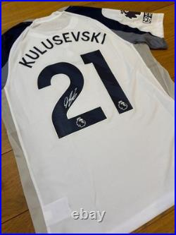 Dejan Kulusevski Hand Signed Tottenham 25/26 Home Shirt + COA