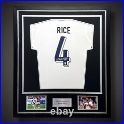 Deluxe Framed Declan Rice Hand Signed England Shirt With COA £430