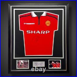 Deluxe Framed Roy Keane Manchester United Signed Shirt With COA £330