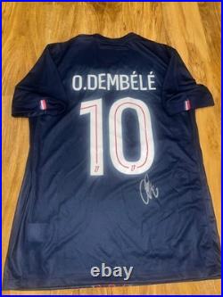 Dembele signed PSG home Shirt With Coa Included Ballon Dor