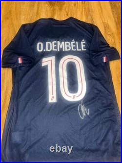 Dembele signed PSG home Shirt With Coa Included Ballon Dor