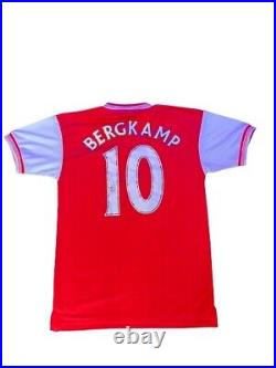 Dennis Bergkamp Hand Signed Arsenal Shirt Private Signing With COA £199