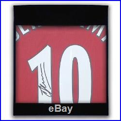 Dennis Bergkamp Signed Arsenal Football Shirt Autographed Soccer Memorabilia