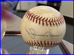 Derek Jeter & Mariano Rivera Signed Game Used Baseballs In Display Steiner Coa