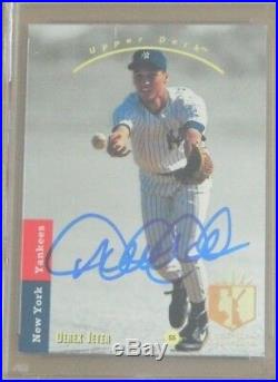 Derek Jeter Signed 1993 Ud Sp #279 Rookie Card Psa 9 Mint Autograph Upper Deck