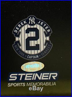 Derek Jeter Signed final game Yankee Stadium 16x20 Framed Photo STEINER auto COA