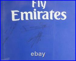 Didier Drogba, John Terry & Frank Lampard Signed Chelsea Shirt AFTAL COA Rare