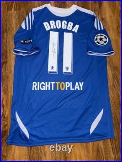 Didier Drogba Signed Chelsea 2012 UCL Final shirt with COA included