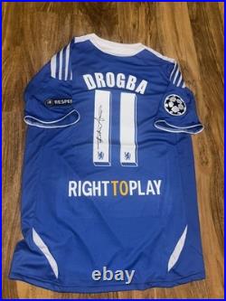 Didier Drogba Signed Chelsea Home Shirt Jersey With COA Included