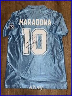 Diego Maradona Hand Signed Napoli Shirt COA