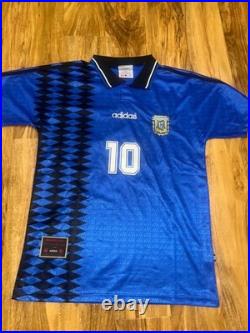 Diego Maradona Hand Signed Rare Argentina Shirt Jersey With Coa Included